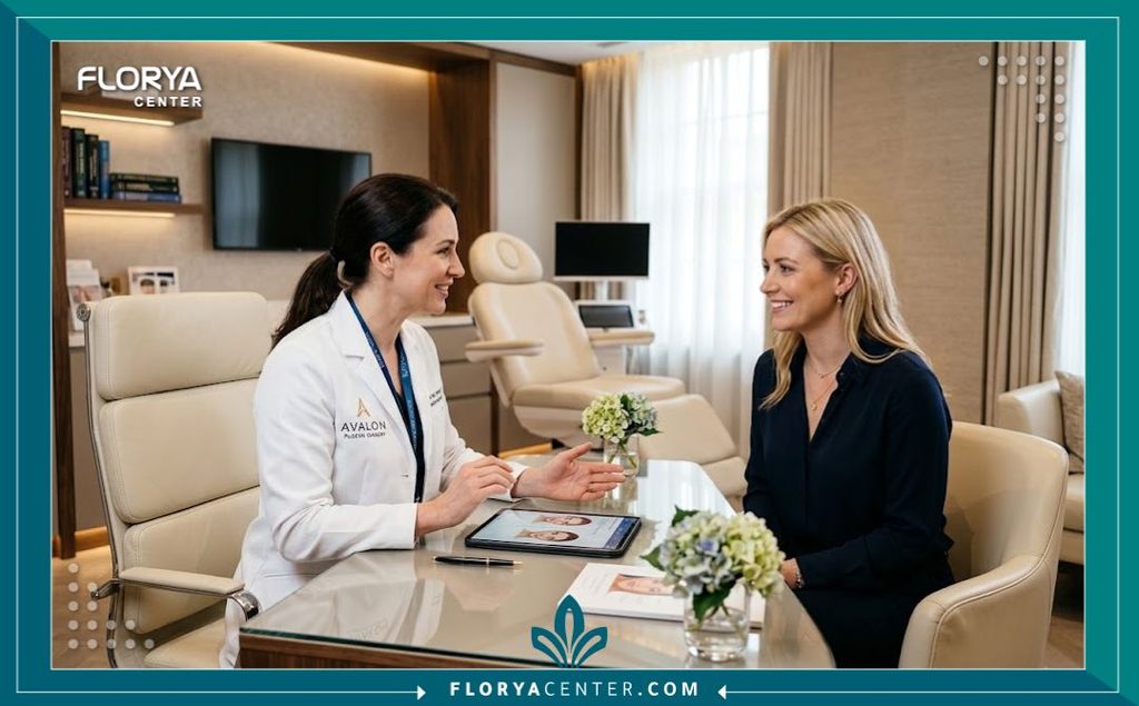 هل يمكن شد البطن والثدي في نفس الوقت؟ 4 استشارة طبية في عيادة تجميل مجهزة بأحدث التقنيات لمناقشة تفاصيل عملية شد البطن والثدي مع جراح تجميل مختص.