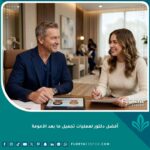 أفضل دكتور لعمليات تجميل ما بعد الأمومة أثناء استشارة طبية لخطة مامي ميك أوفر