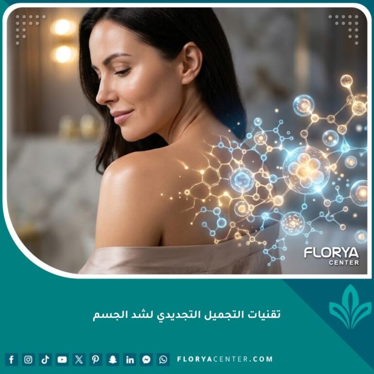 صورة عالية الدقة تعبر عن تقنيات التجميل التجديدي لشد الجسم باستخدام الخلايا الجذعية لمحاربة الشيخوخة.
