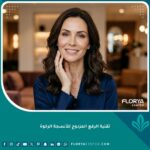 صورة واقعية لامرأة بملامح شابة ومشدودة بعد إجراء تقنية الرفع المزدوج للأنسجة الرخوة في عيادة تجميل فاخرة.