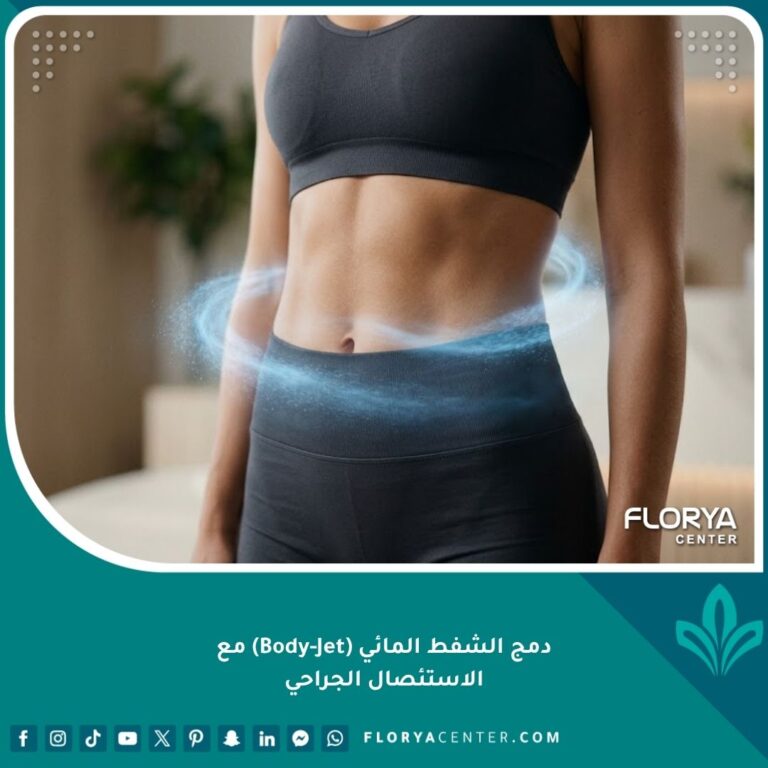 صورة تعبيرية لنتائج دمج الشفط المائي للدهون (Body-Jet) مع الاستئصال الجراحي للحصول على قوام مثالي ومشدود.