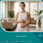 امرأة تتمتع ببطن مسطح ومشدود بعد عملية شد البطن المصغر للتخلص من الترهلات السفلية.