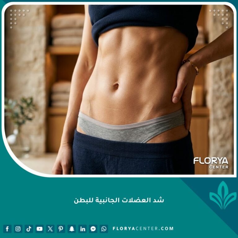 نتيجة عملية شد العضلات الجانبية للبطن وإبراز الخصر الرياضي المنحوت.