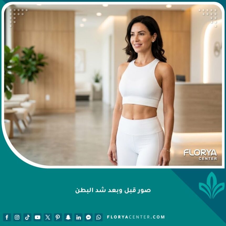 صور قبل وبعد شد البطن: 7 أدلة بصرية لتقييم مهارة الجراح